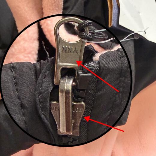 北家刺绣拉链复古运动立领拼色长袖夹克外套（粉色S 其他色XS） 商品图7