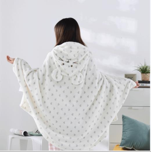 多喜爱（Dohia）毛毯披肩毯 白色140x100cm 商品图1