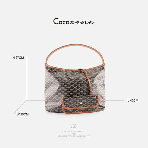 COCO ZONE 刘 一一 头层牛皮几何图形单肩包 CD2A2914 商品图1