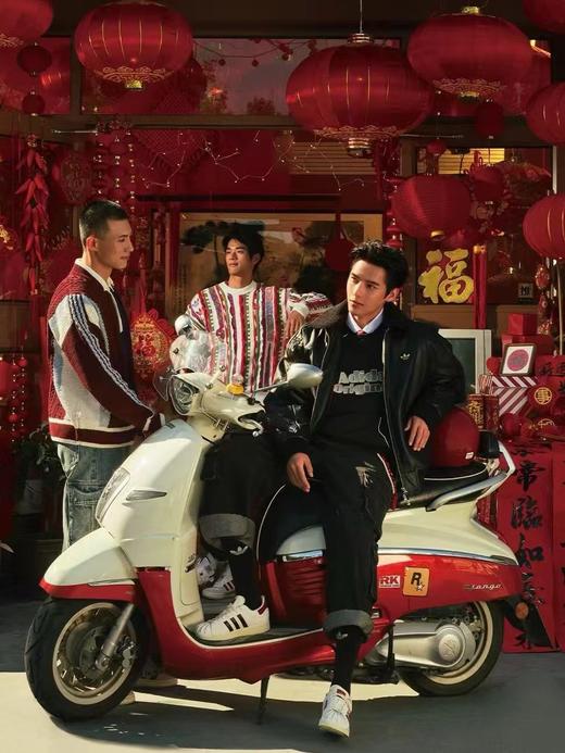 D111122仿皮翻领美式复古保暖运动翻领长袖皮衣夹克外套 商品图6