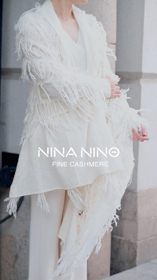 华丽冬日羊绒大披肩 商品图0