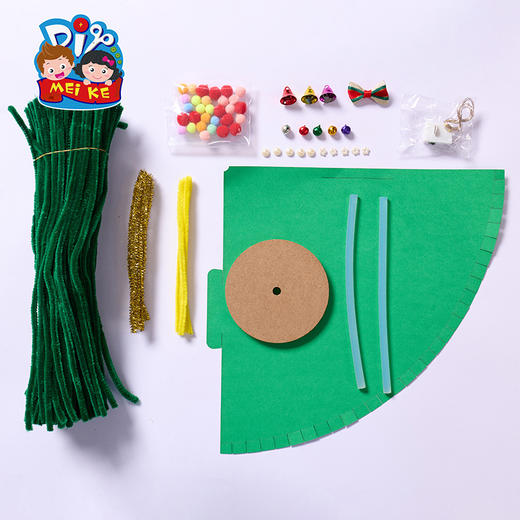 圣诞节礼物手工diy扭扭圣诞树儿童制作材料包幼儿园装饰桌面摆件 商品图5