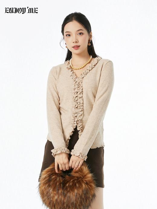 【门店同款】ENJOY冬季“暖冬软糖”层叠花边上衣 167394603 商品图1