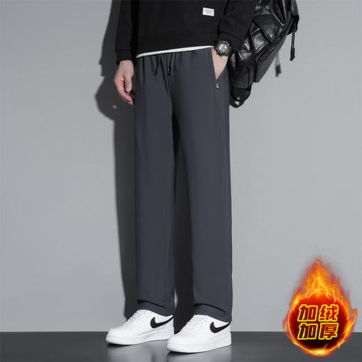 雅鹿 加绒加厚石墨烯休闲裤六防科技外穿冲锋裤直筒裤子 2511 商品图5