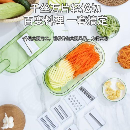 【切菜沥水二合一❗️便携轻松切】刨丝器家用厨房多功能擦丝器商用切片机切丝切片切菜切土豆丝神器。ja 商品图2