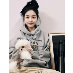 baozro 小众设计集合【多款】连帽宽松休闲印花卫衣