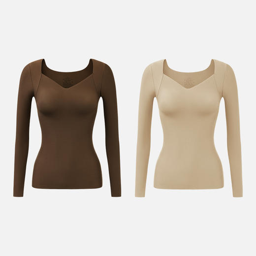 💥【【双十二 直降10元】二合一固定杯隐形热能美肤打底衣A169#🔥】  原价单件39.9元，2件59.9元 双十二惊喜直降10元   👉   单件仅29.9元，2件到手49.9元！ 商品图3