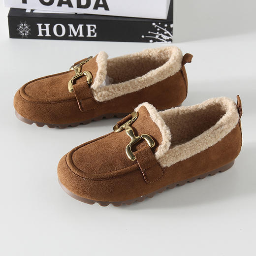 D111113豆豆鞋女冬季雪地毛毛鞋外穿防滑保暖棉鞋 商品图10