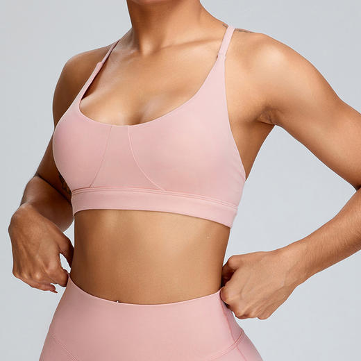 跃牌【化蝶双飞】系列 春夏新款高强度运动内衣女瑜伽美背文胸健身背心跑步运动健身服TM0168+TM0169 商品图3