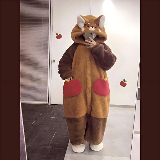 希燕茵2025卡通睡袍女秋冬珊瑚绒新款加绒可爱连帽少女家居服XY0013★ 商品图5