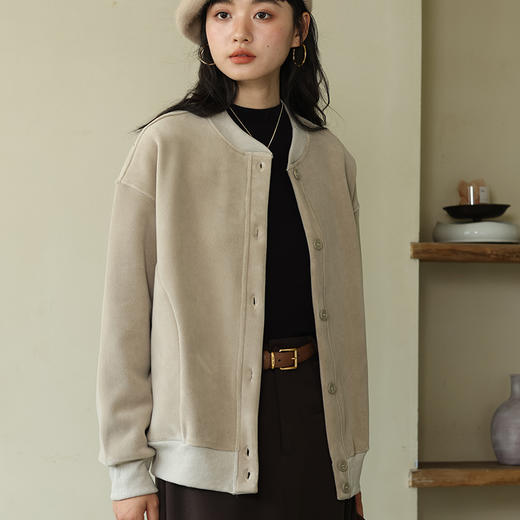 【壳木  双面绒加厚开衫】80-140斤可穿，四色可选，双面摇粒绒，开衫样式，更优雅，更百搭，更舒适~ 商品图4