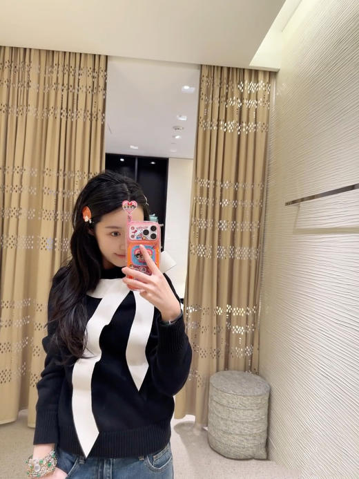 香奈儿 25秋冬新款套头蝴蝶结针织毛衣（TM） 商品图4