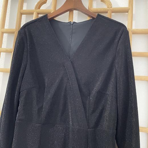 「断码清仓」弹力闪光双层连衣裙 XL ZFYY091 商品图1