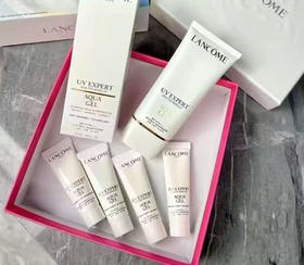 买50ml享90ml～国柜新版兰蔻小白管防晒一送4礼盒 50ml+10ml×4  防晒黑晒红 抗氧修护