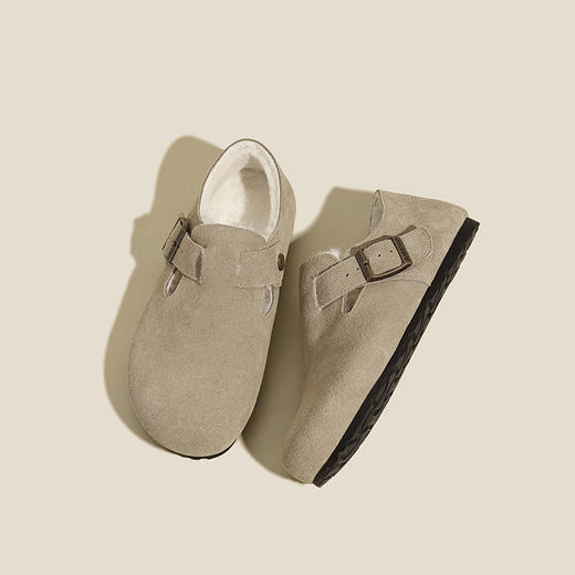 （小眠专属）牛反绒面加绒勃肯鞋 | 真皮牛反绒+人造短绒毛+橡胶大底，鞋型秀气，质感出众，越穿越喜欢！ 商品图0