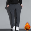 雅鹿 加绒加厚石墨烯休闲裤六防科技外穿冲锋裤直筒裤子 2511 商品缩略图4