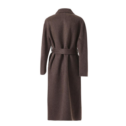 EITIE爱特爱西装领长款经典版型百搭且大气羊毛蚕丝驼绒混纺长款细腻柔软大衣8414118 商品图3