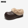 MIO米奥勃肯毛毛鞋2026春新款厚底可爱雪地靴冬季棉鞋室外拖鞋女M256290091 商品缩略图1
