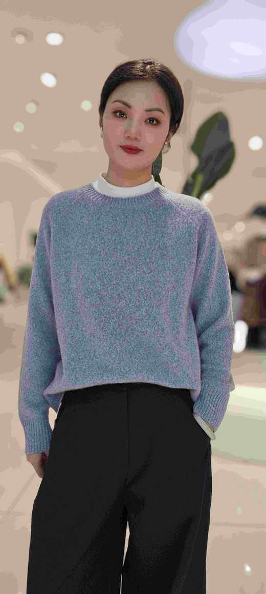 585511圆领羊绒衫 商品图0