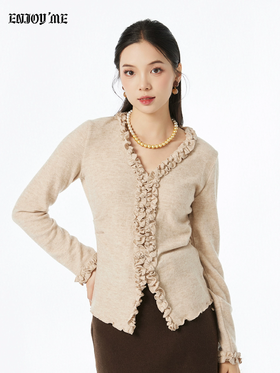 【门店同款】ENJOY冬季“暖冬软糖”层叠花边上衣 167394603