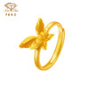 【预售】「美好金」蝶恋同心足金戒指 黄金蝴蝶指环 商品缩略图3