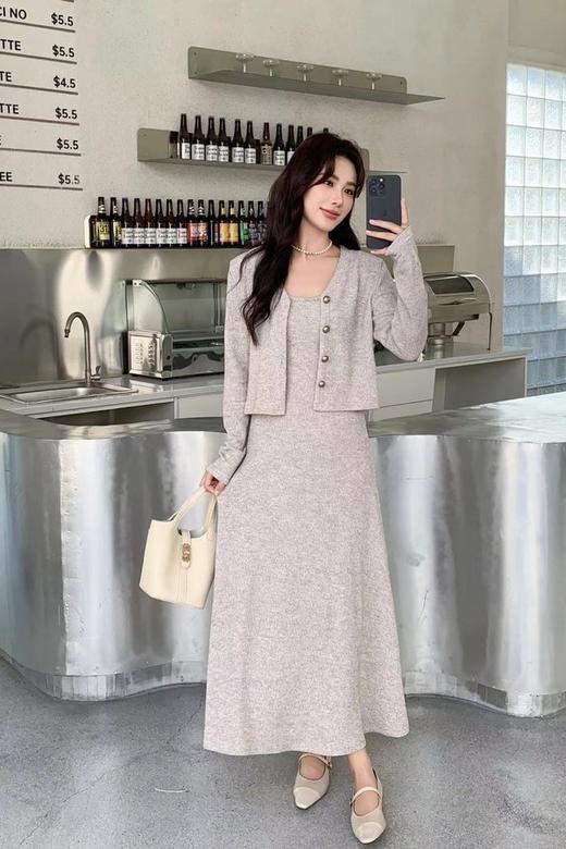 Le Malene 气质背心连衣裙针织开衫套装 21385 商品图2