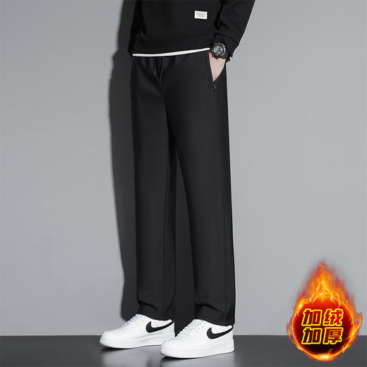 雅鹿 加绒加厚石墨烯休闲裤六防科技外穿冲锋裤直筒裤子 2511 商品图1
