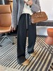 D111130加绒糯米休闲裤女2025新款保暖加厚宽松阔腿长裤子 商品缩略图9