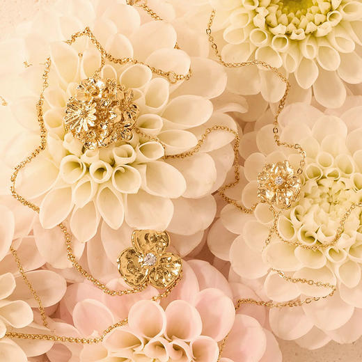 北京仓｜Agapee-Meli-金色 梅利 花朵 项链［法国设计师］ 商品图2