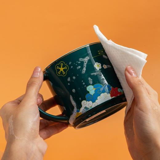 【到手100片】一次性厨房洗碗巾 加大加厚洗洁精泡泡多功能2合1懒人抹布 商品图4