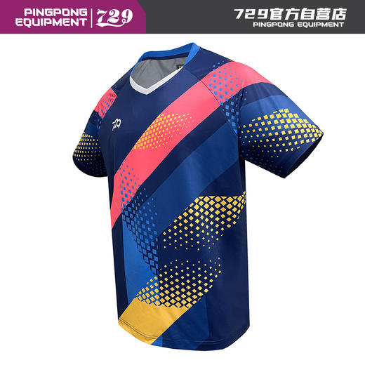 友谊729 乒乓球T恤短袖上衣比赛服YDT-25011 男士女士乒乓球运动透气吸汗比赛训练队运动服 商品图3
