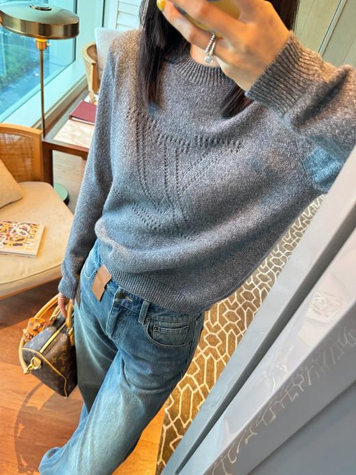 驴家  25年秋冬系列  灰色针织毛衣(KX*MM) 商品图6