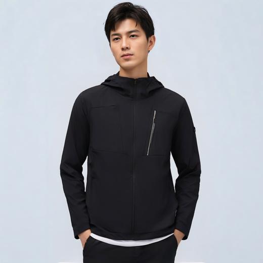 【S/XL/4XL断码】安踏外套男2025秋季新款防风连帽梭织速干百搭运动上衣152437606N库存有限，如无货将做退款，介意慎拍!】 商品图3