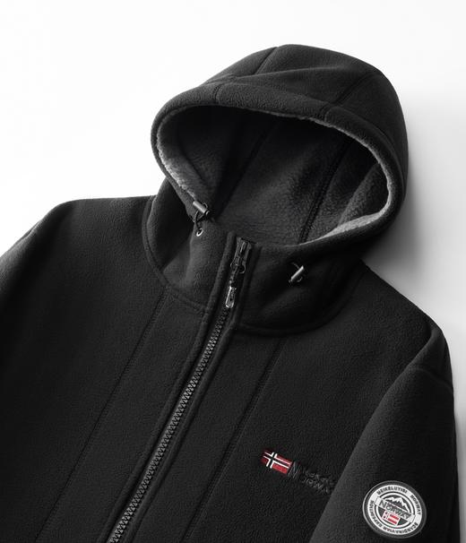 外贸款 秋冬双面摇粒绒加厚保暖外套 立领/连帽 面料柔软 防寒保暖 商品图3