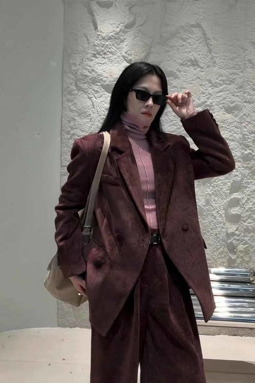 Kai & Kiera 加棉加厚韩系简约风气质通勤西装外套 21320 商品图2