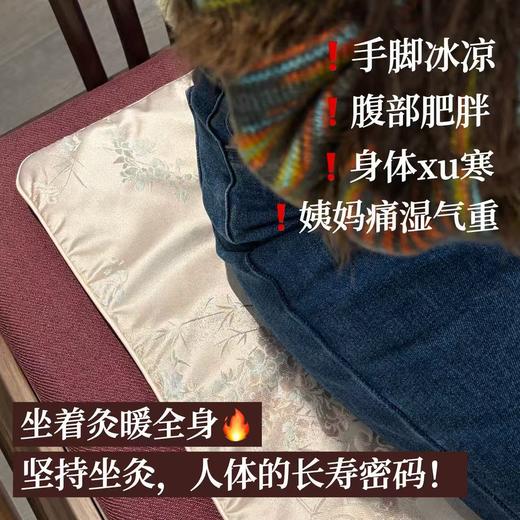 【盐掌柜艾绒加热坐垫】久坐不如灸坐!温经散寒坐养排湿！小米生态链和遥遥领先的代工厂暖臀+暖腹+暖足，一垫搞定! 商品图1