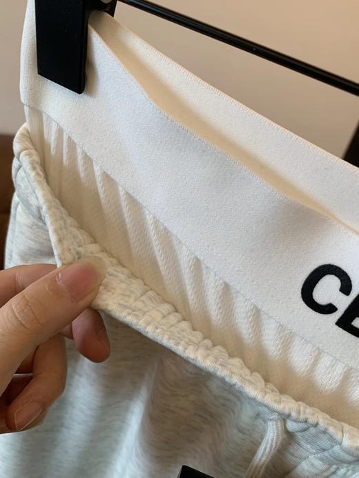 D111117新款高弹力双层腰边设计刺绣加绒休闲裤女裤 商品图12