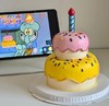 【优品系列】---双层加高【海绵宝宝主题生日蛋糕】 商品缩略图0