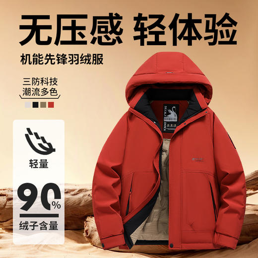 吉普JEEP SPIRIT男女三防冲锋羽绒服8868/8698款，防水防风保暖防寒，零下15度都温暖如春 商品图6