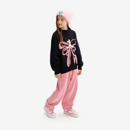 【秒2】【MQD】童装女童毛衣秋冬款新款宝宝半高领针织衫儿童打底毛线衫 商品图3