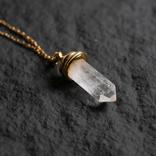 订购2-3个月到｜Goossens Paris-Talisman-天然水晶柱 护身符 项链［法国设计师］ 商品图3