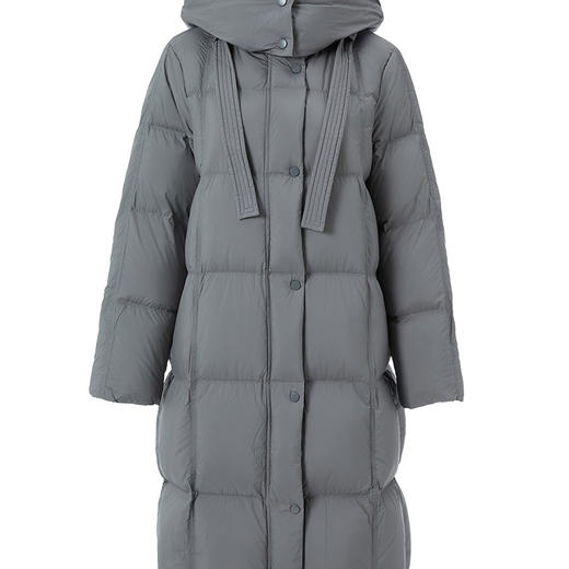 「高货kbnq」全新升级【铂金会员836/天猫1129/差价293】(04945)洛诗琳连帽90白鸭绒羽绒服2025冬季加厚保暖中长款外套 商品图4