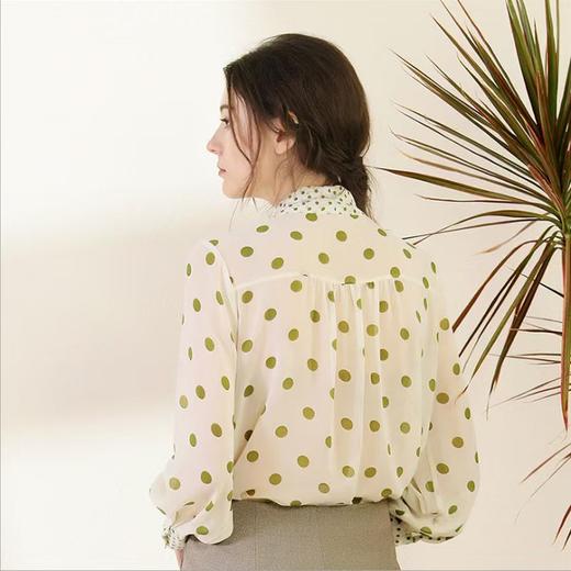 「断码清仓」法式小波点长袖衬衫 M码  ZFYY080 商品图4