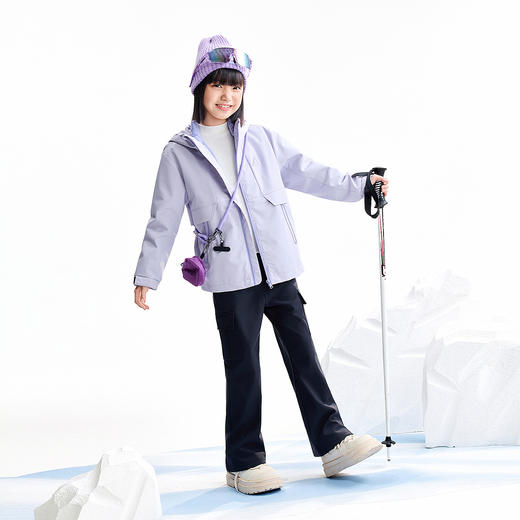 【实体店同款】女童全腰梭织长裤冬季新款安奈儿童装AG546068 商品图3