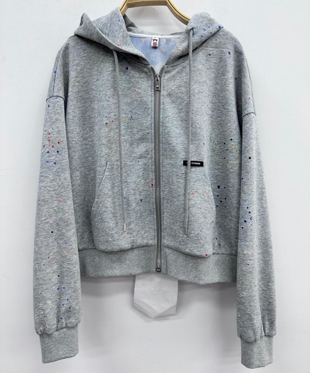 NC连帽抽绳拉链长袖外套50624（灰）秋季953011880321