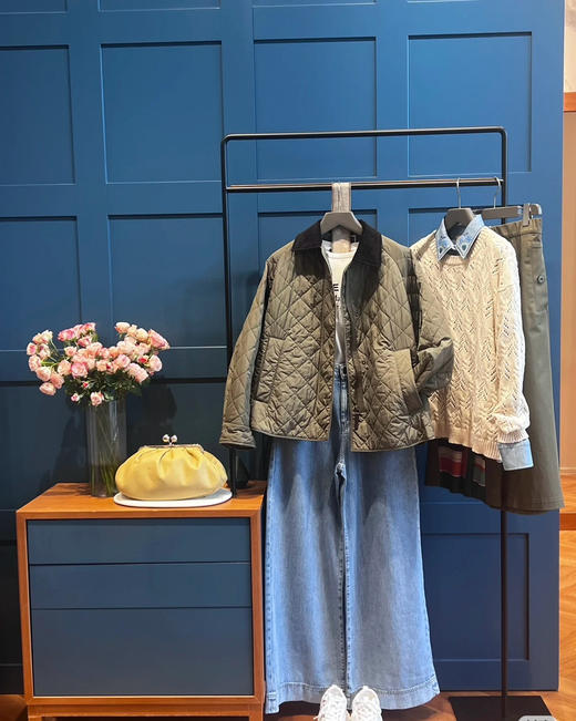 【秒杀价已调 直接拍】Max M*RA 菱形格 巴恩风 灯芯绒领 保暖棉服 商品图6