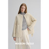 MAISON CECILE 定染薄荷绿秋冬百搭简约立体肌理廓形无领夹克棉服 商品缩略图2