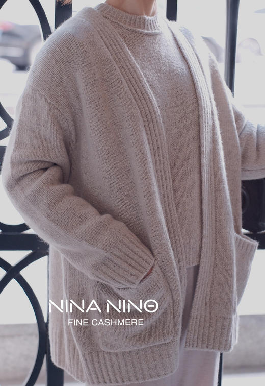 星星点长开衫纯羊绒 商品图1