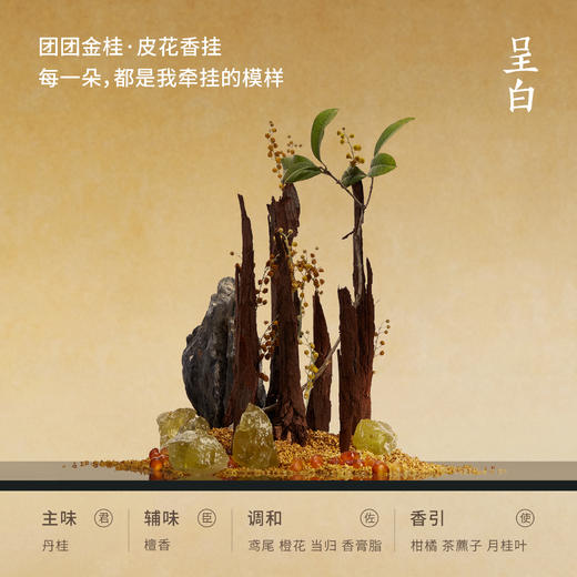 团团金桂皮花香挂 车载香薰礼盒汽车包挂件伴手礼 商品图3