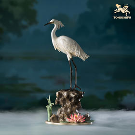 铜师傅《一鹭连科》客厅桌面铜摆件 家居装饰工艺品 励志礼物